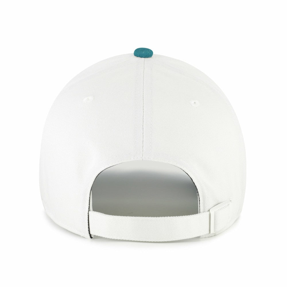 Los Angeles Dodgers Contemporary Tonal Clean Up Adjustable Hat White/Teal | 47 brand