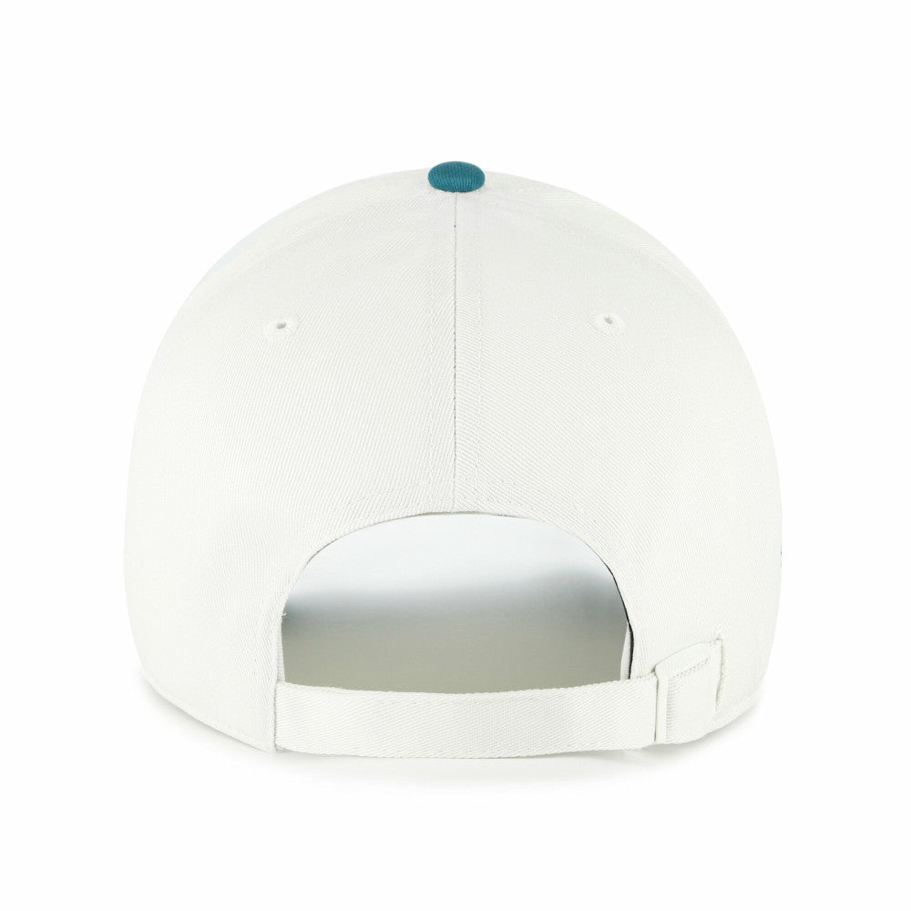 Kansas City Royals Contemporary Tonal Clean Up Adjustable Hat White/Teal | 47 brand