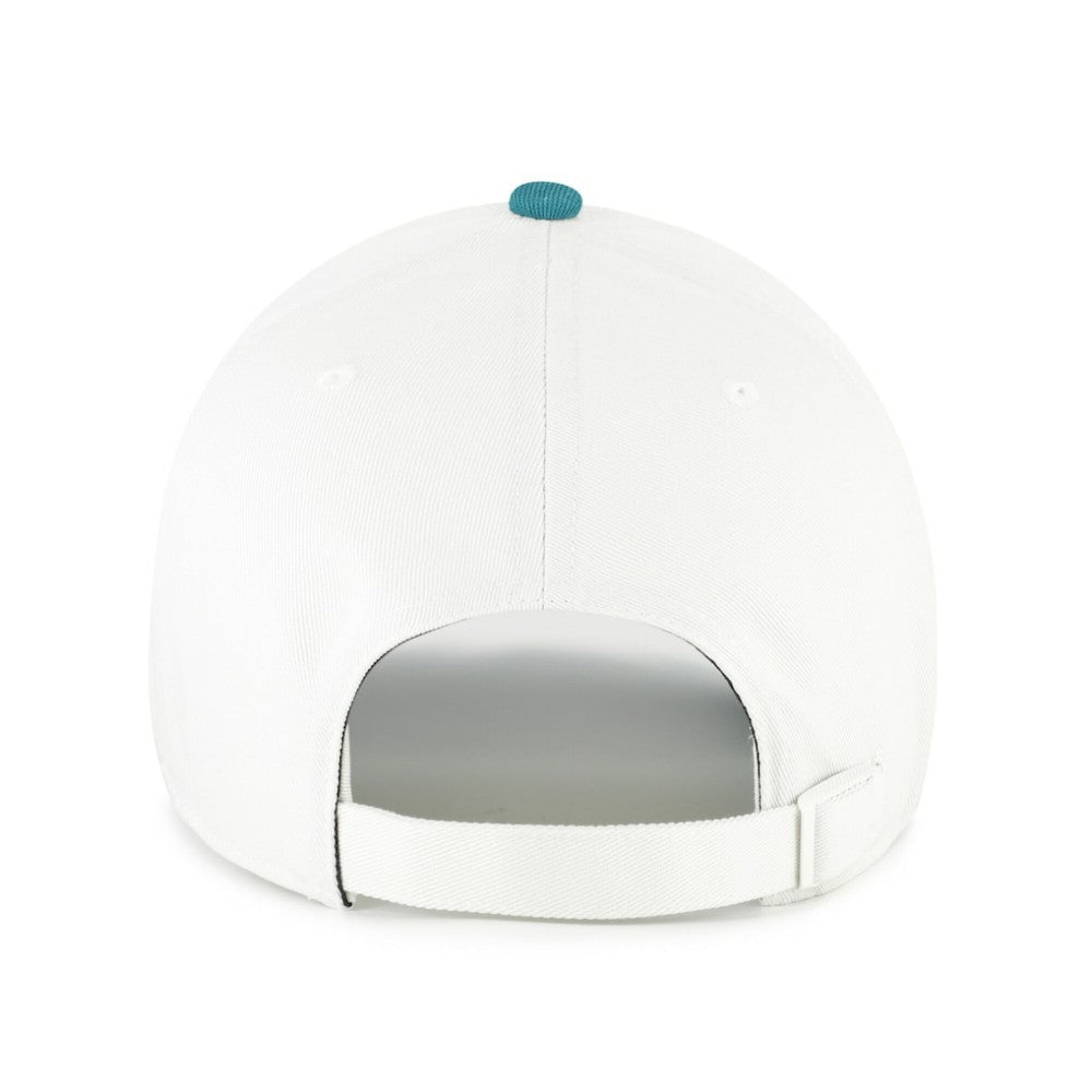 Chicago Cubs Contemporary Tonal Clean Up Adjustable Hat White/Teal | 47 brand