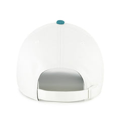 Chicago Cubs Contemporary Tonal Clean Up Adjustable Hat White/Teal | 47 brand