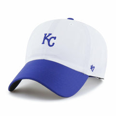 Kansas City Royals Vista Mini Clean Up brrr° Adjustable Hat White/Royal | 47 brand
