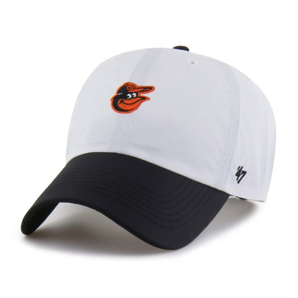 Baltimore Orioles Vista Mini Clean Up brrr° Adjustable Hat White/Black | 47 brand