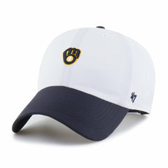 Milwaukee Brewers Vista Mini Clean Up brrr° Adjustable Hat White/Navy | 47 brand
