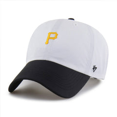 Pittsburgh Pirates Vista Mini Clean Up brrr° Adjustable Hat White/Black | 47 brand