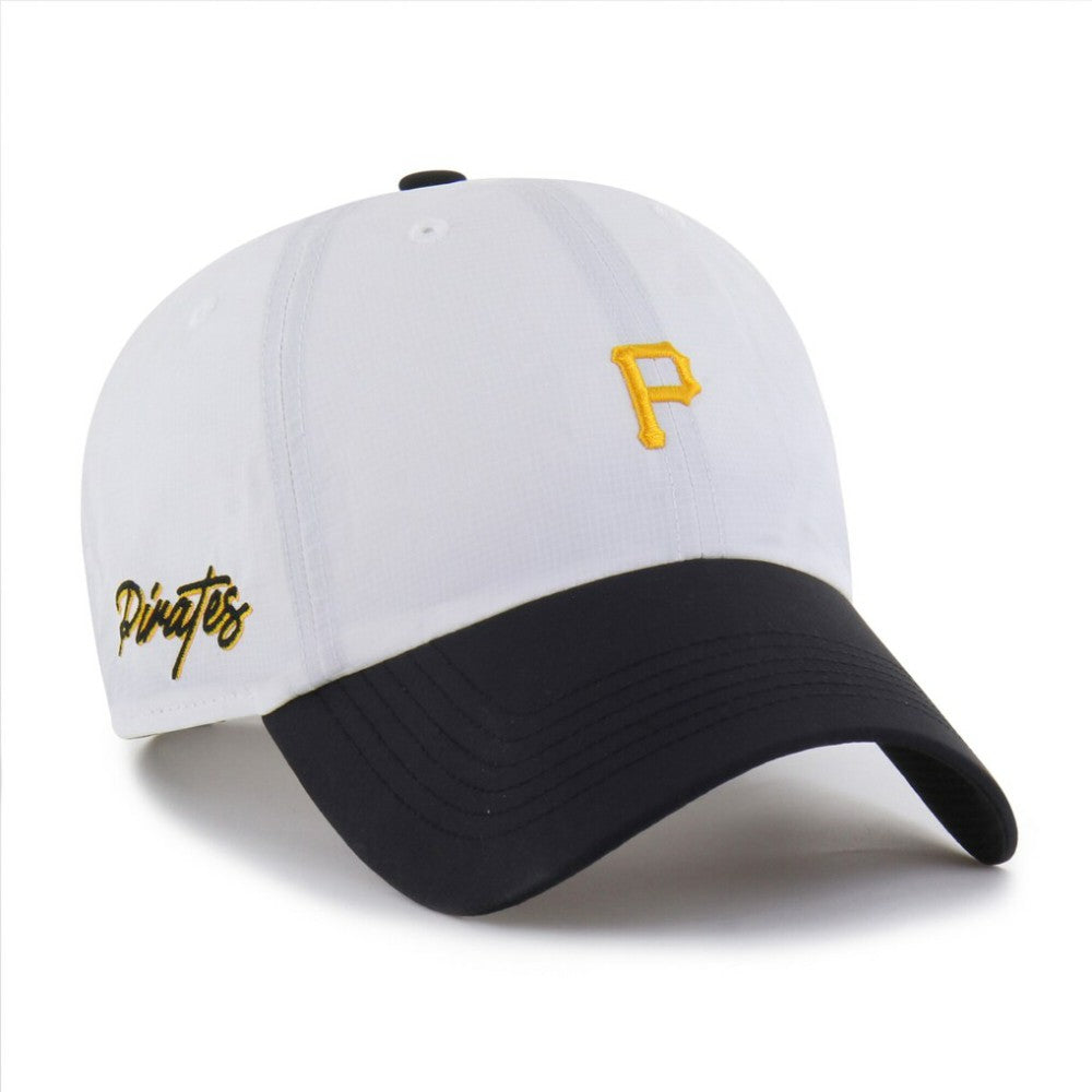Pittsburgh Pirates Vista Mini Clean Up brrr° Adjustable Hat White/Black | 47 brand