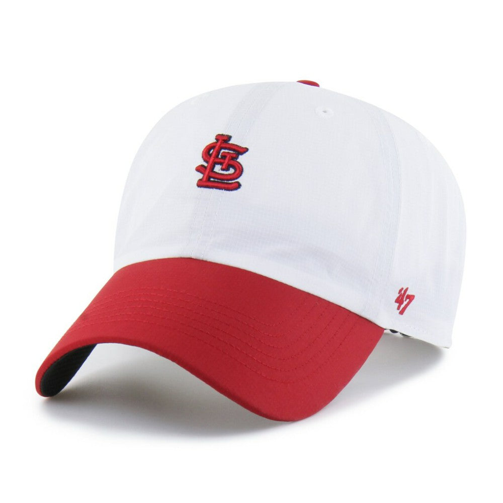 St. Louis Cardinals Vista Mini Clean Up brrr° Adjustable Hat White/Red | 47 brand