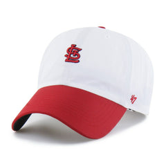 St. Louis Cardinals Vista Mini Clean Up brrr° Adjustable Hat White/Red | 47 brand