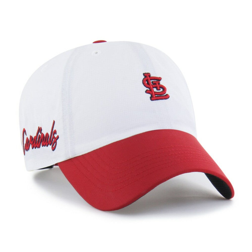 St. Louis Cardinals Vista Mini Clean Up brrr° Adjustable Hat White/Red | 47 brand
