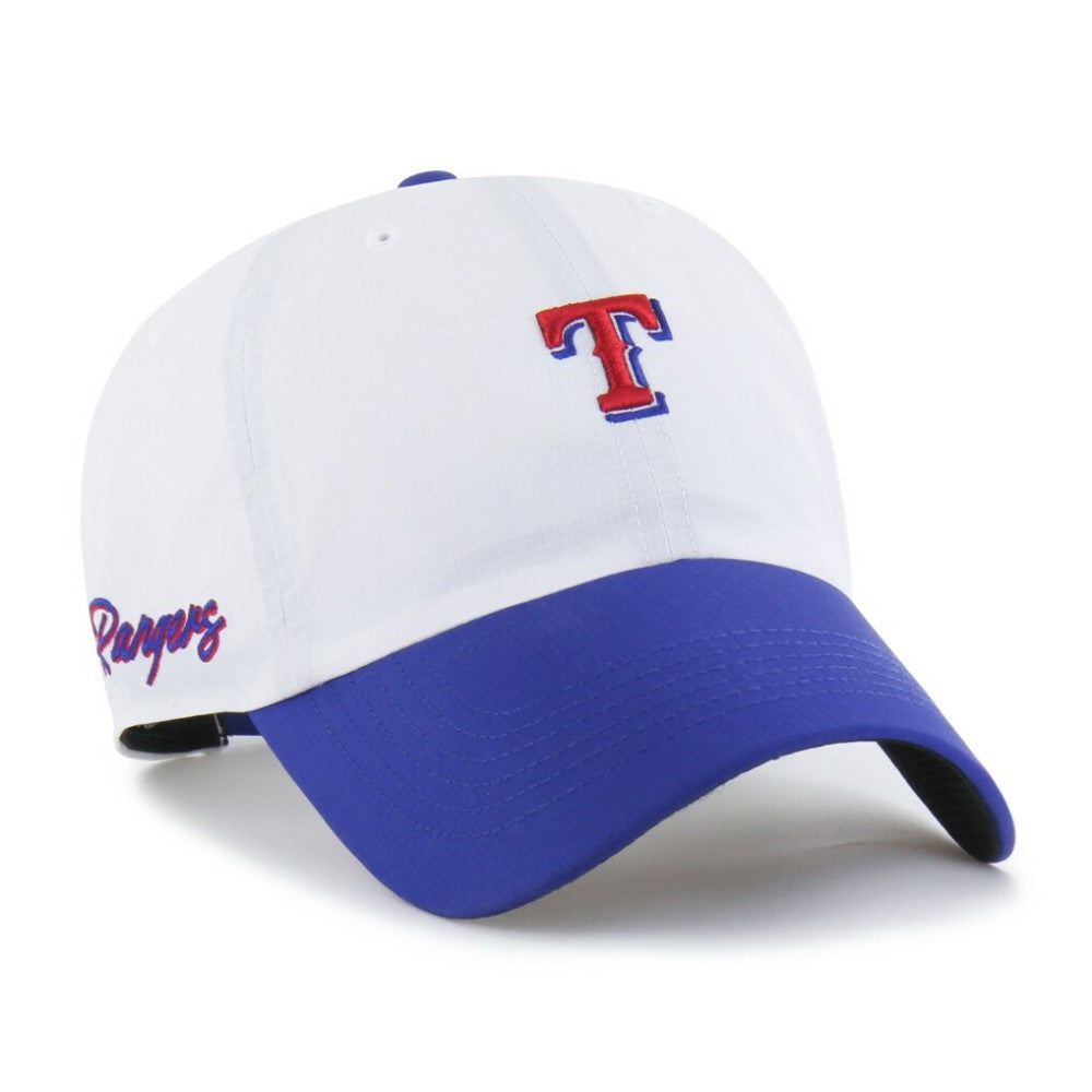 Texas Rangers Vista Mini Clean Up brrr° Adjustable Hat White/Royal | 47 brand