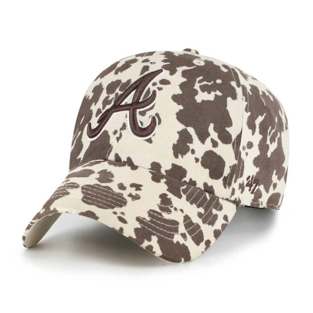 Atlanta Braves Women's Bessie Clean Up Adjustable Hat Natural | 47 brand