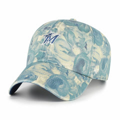 Miami Marlins Women's Gardenia Clean Up Adjustable Hat Blue | 47 brand
