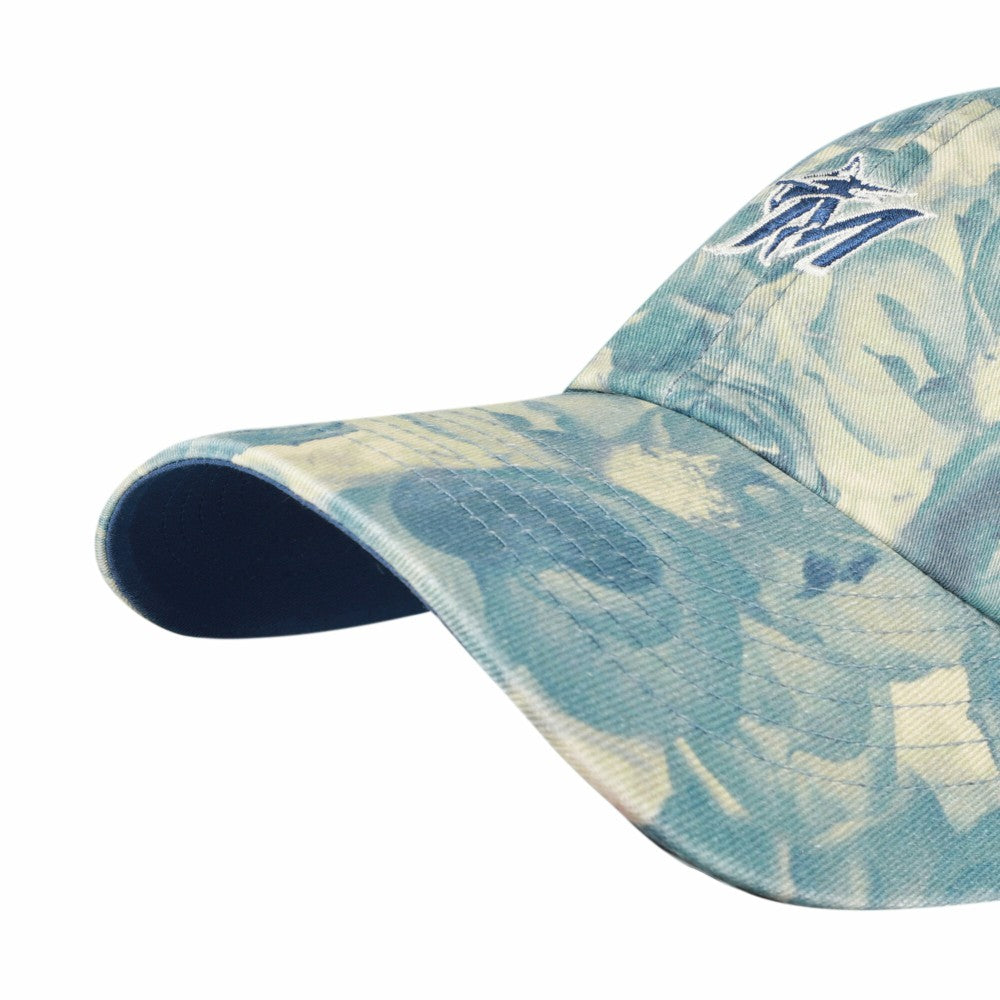 Miami Marlins Women's Gardenia Clean Up Adjustable Hat Blue | 47 brand
