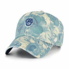 Milwaukee Brewers Women's Gardenia Clean Up Adjustable Hat Blue | 47 brand