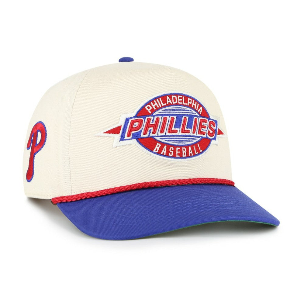 Philadelphia Phillies Youth Frame Out Hitch Adjustable Hat Natural/Royal | 47 brand