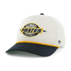 Pittsburgh Pirates Youth Frame Out Hitch Adjustable Hat Natural/Black | 47 brand