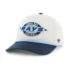 Tampa Bay Rays Youth Frame Out Hitch Adjustable Hat Natural/Navy | 47 brand