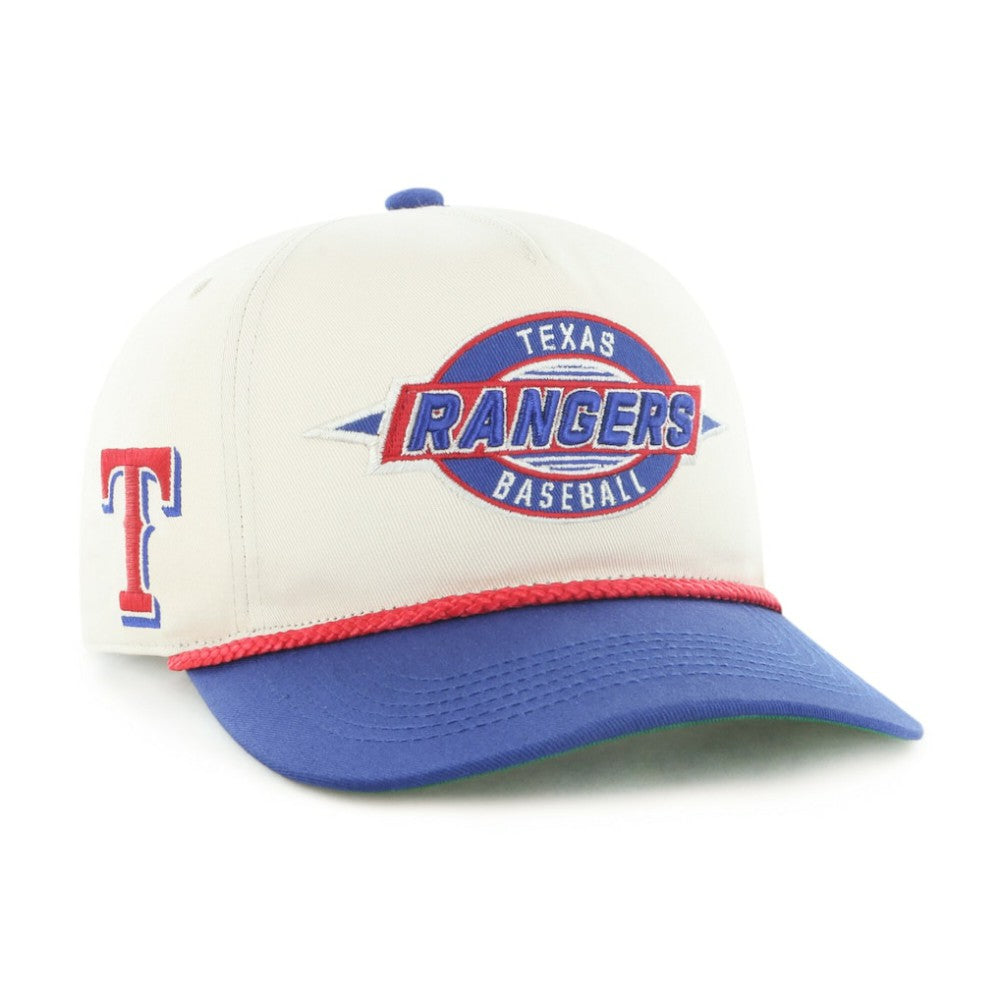 Texas Rangers Youth Frame Out Hitch Adjustable Hat Natural/Royal | 47 brand