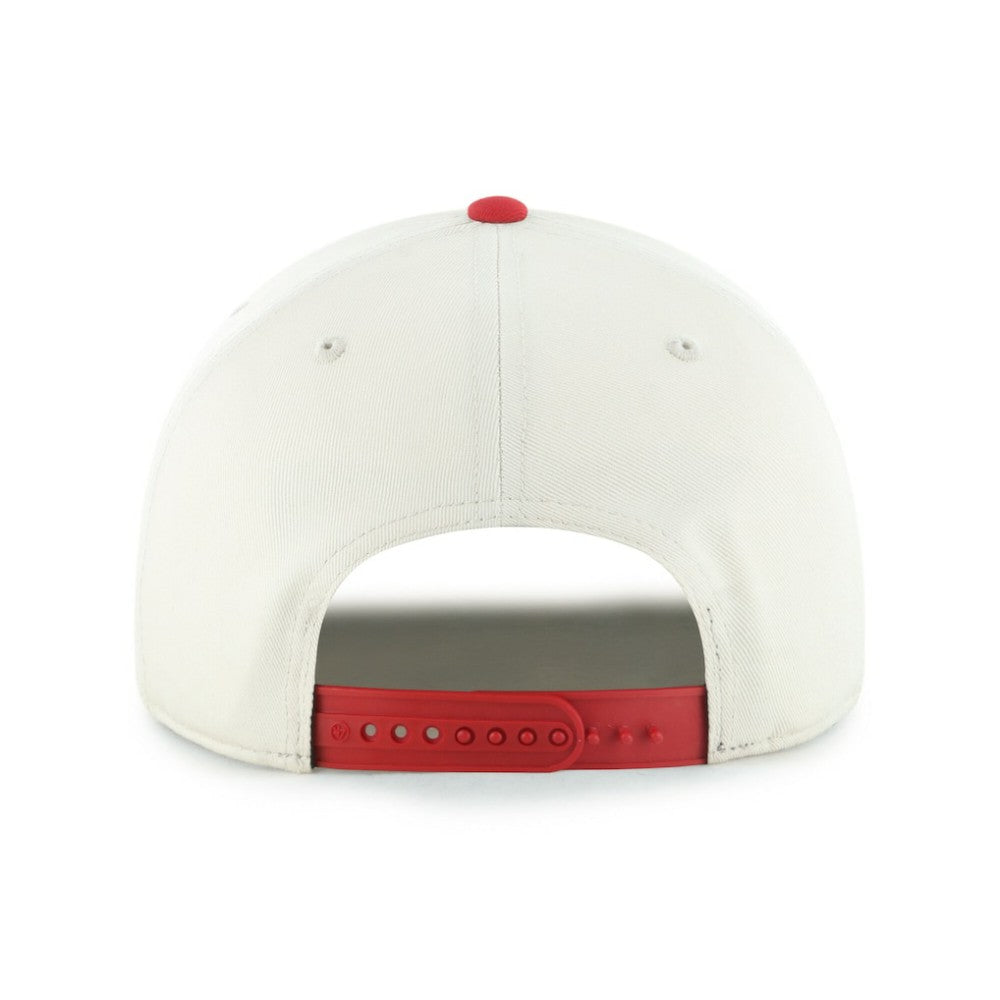 Cincinnati Reds Youth Frame Out Hitch Adjustable Hat Natural/Red | 47 brand