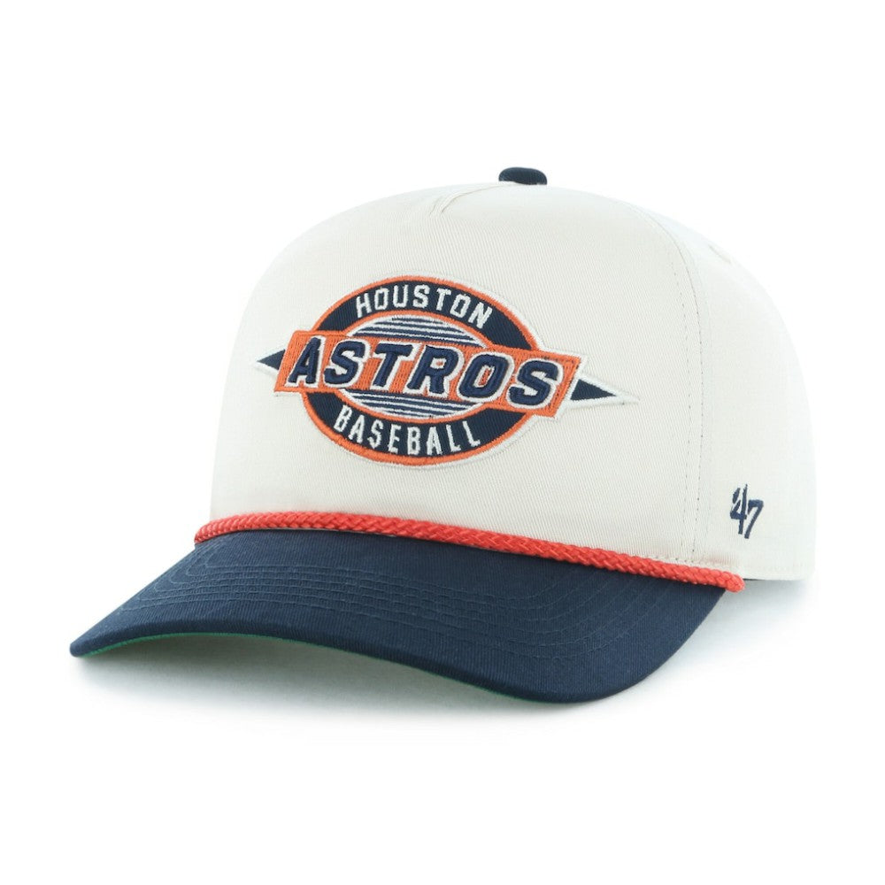 Houston Astros Youth Frame Out Hitch Adjustable Hat Natural/Navy | 47 brand