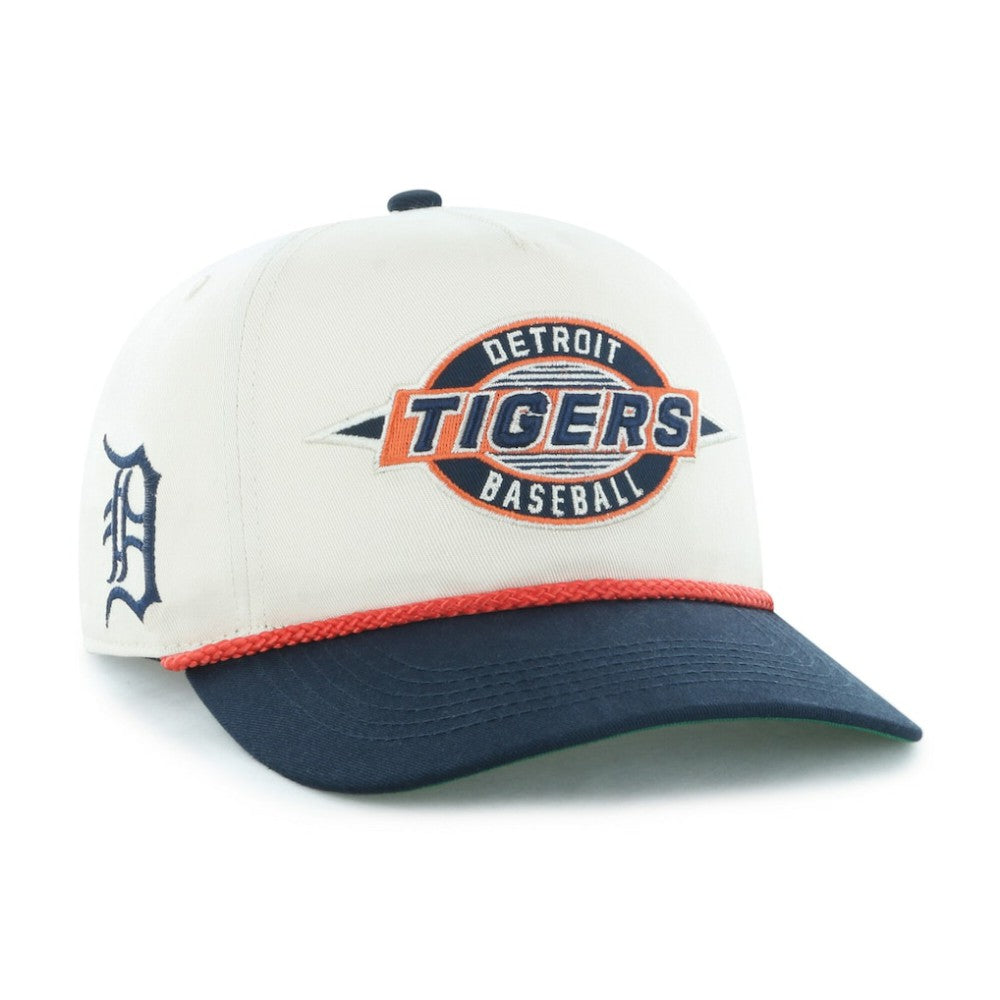 Detroit Tigers Youth Frame Out Hitch Adjustable Hat Natural/Navy | 47 brand