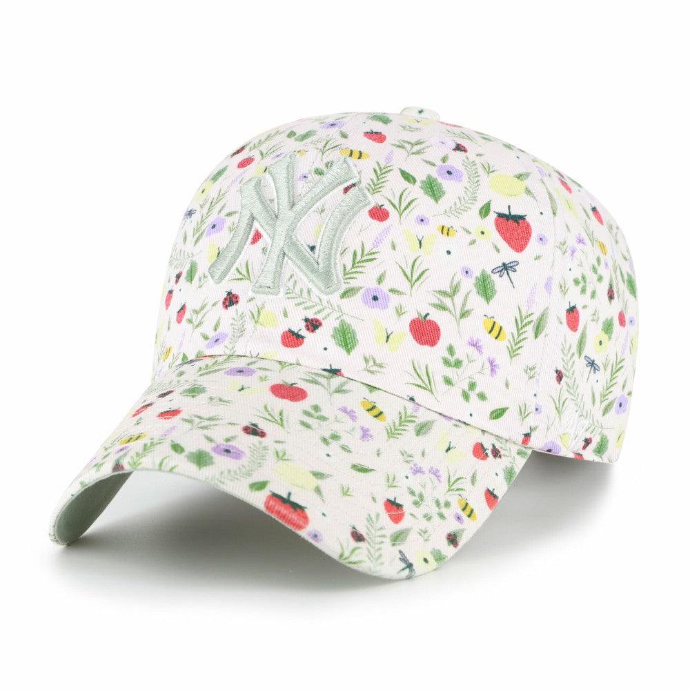 New York Yankees Girls Youth Posey Clean Up Adjustable Hat Light Pink | 47 brand