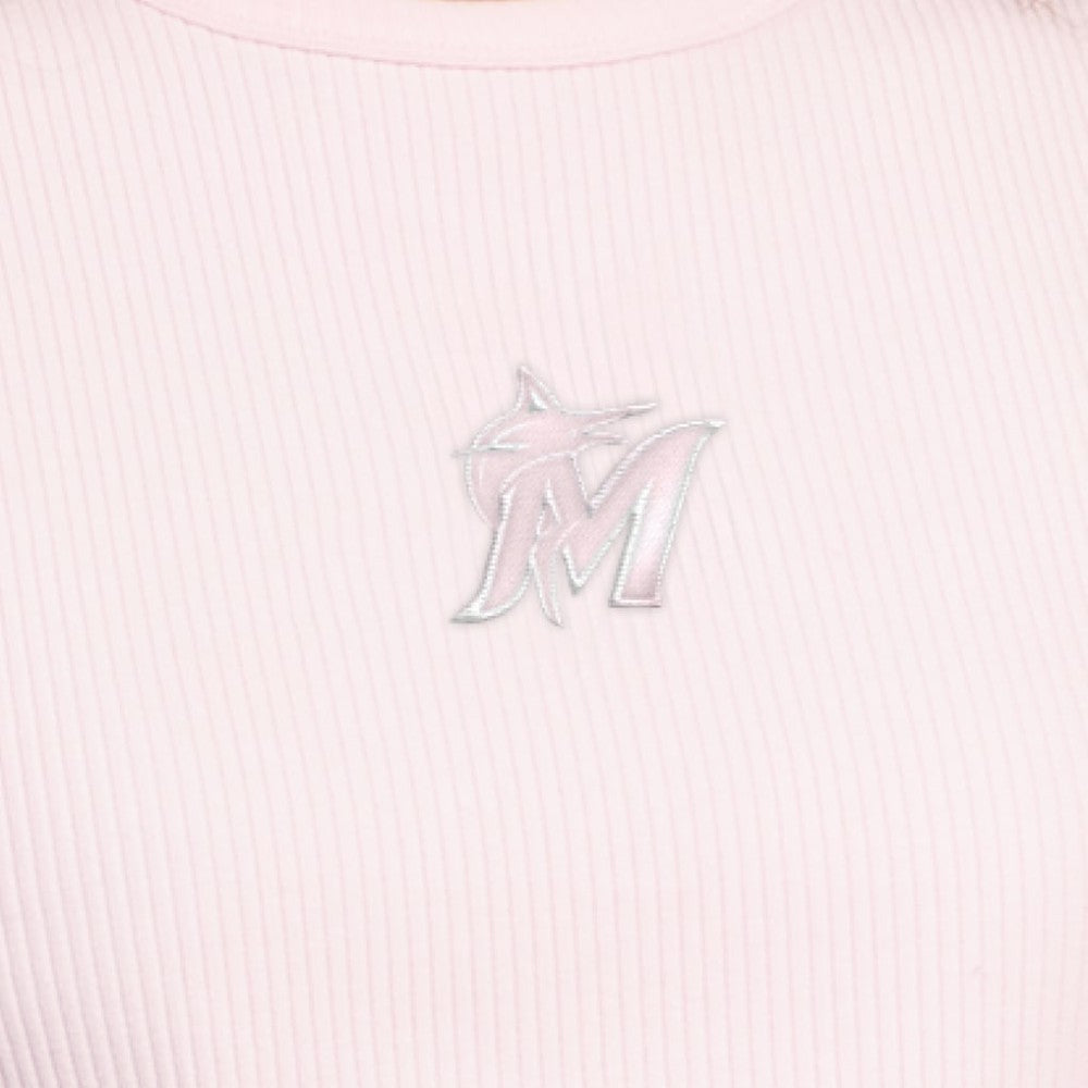 Miami Marlins Starter Women's Pastels Ribbed Tank Top Light Pink