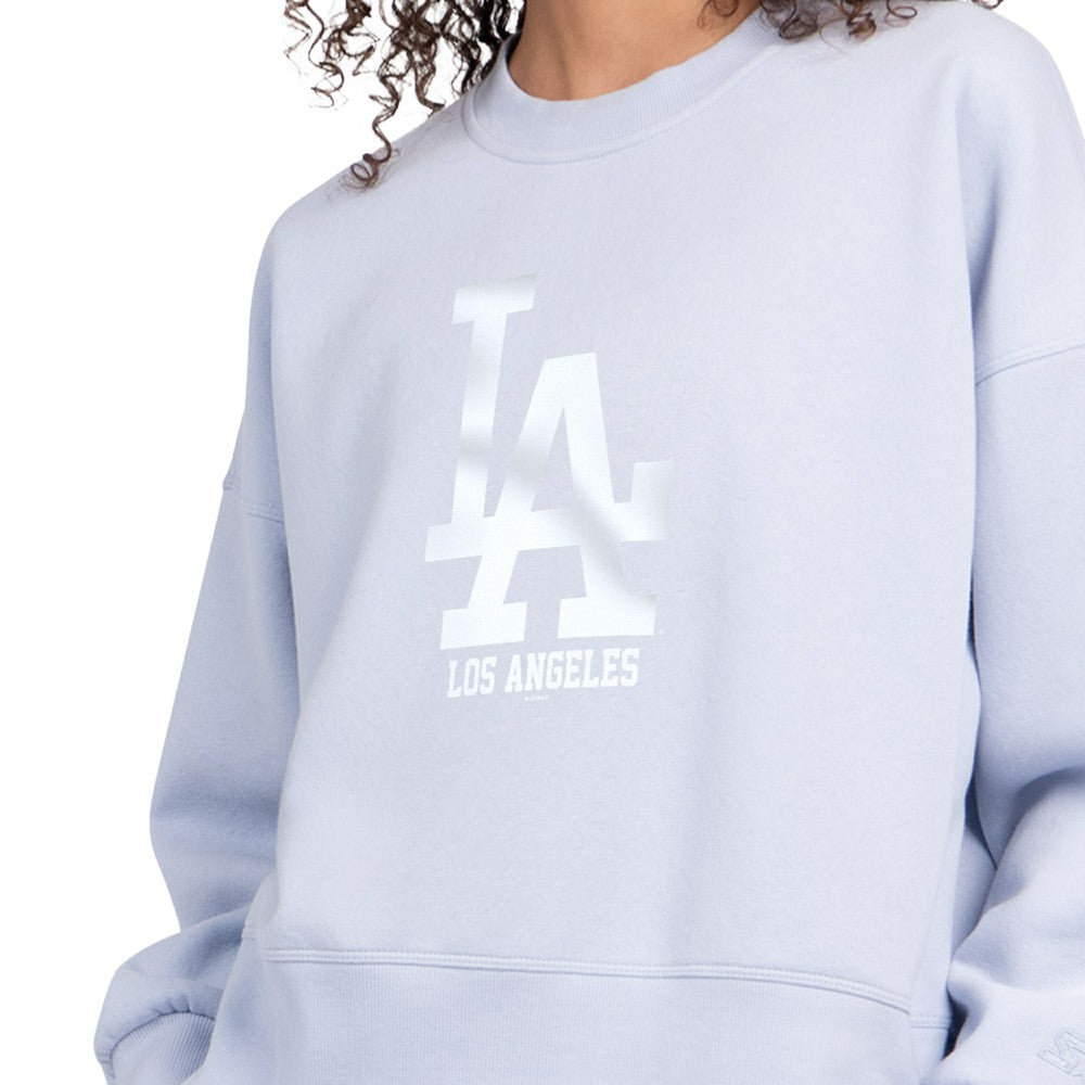 Los Angeles Dodgers Starter Women's Pastels Boxy Fleece Sweatshirt Light Blue