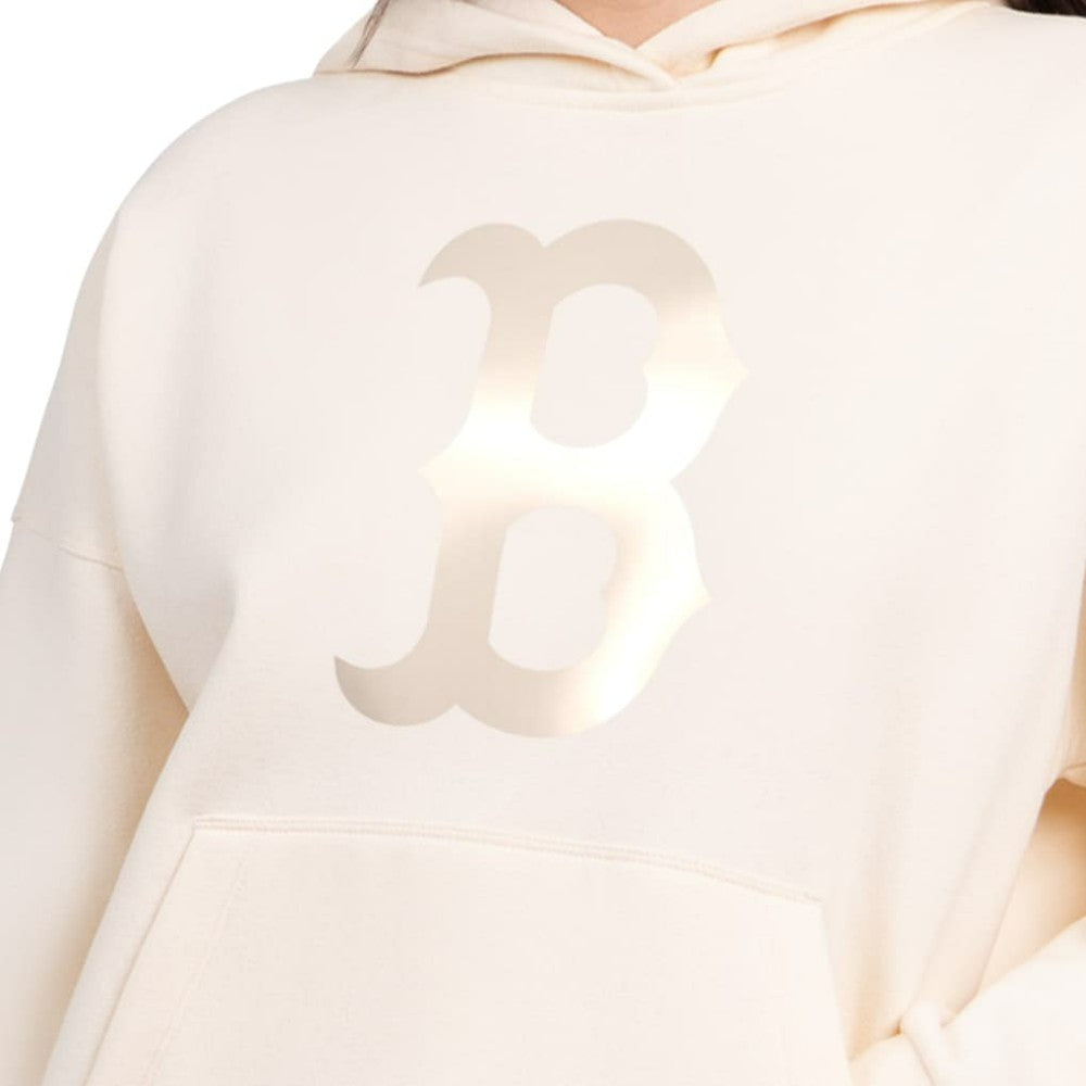 Boston Red Sox Starter Women's Pastel Relaxed Hoodie Cream