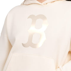 Boston Red Sox Starter Women's Pastel Relaxed Hoodie Cream
