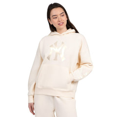 New York Yankees Starter Women's Pastel Relaxed Hoodie Cream