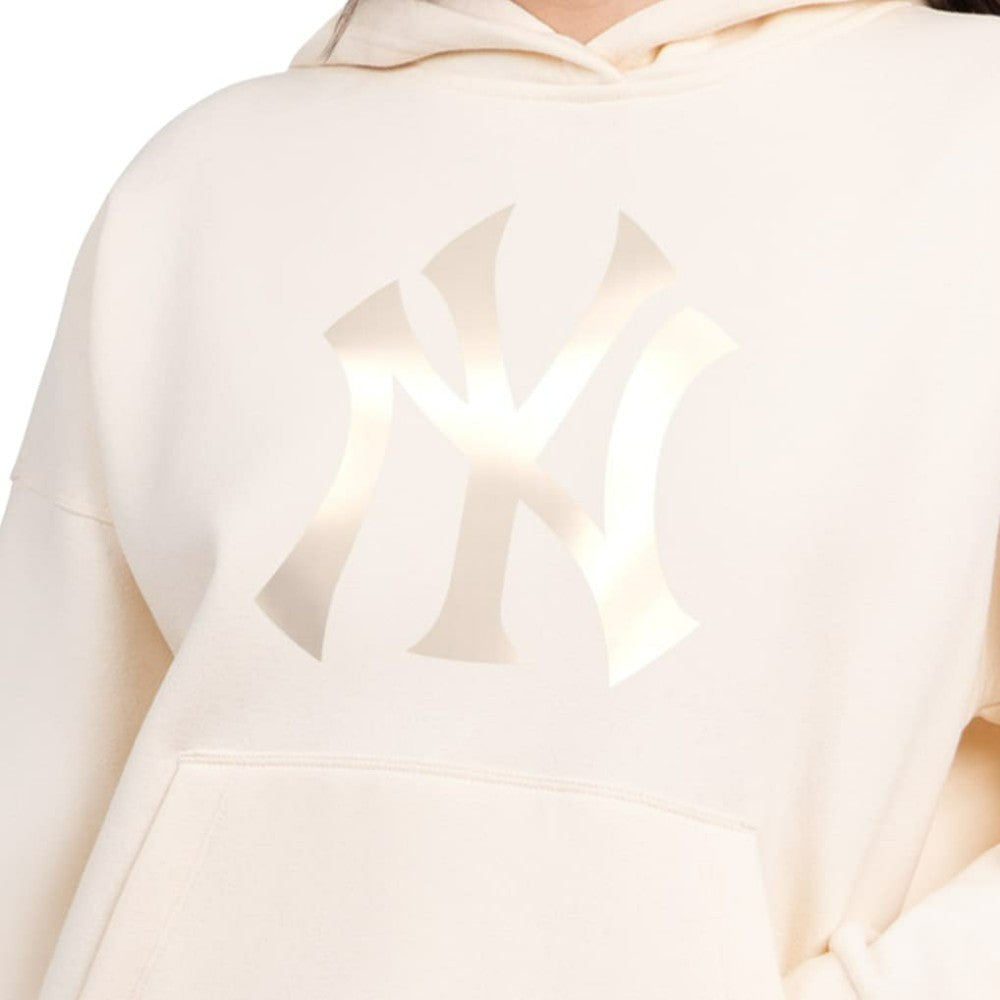 New York Yankees Starter Women's Pastel Relaxed Hoodie Cream