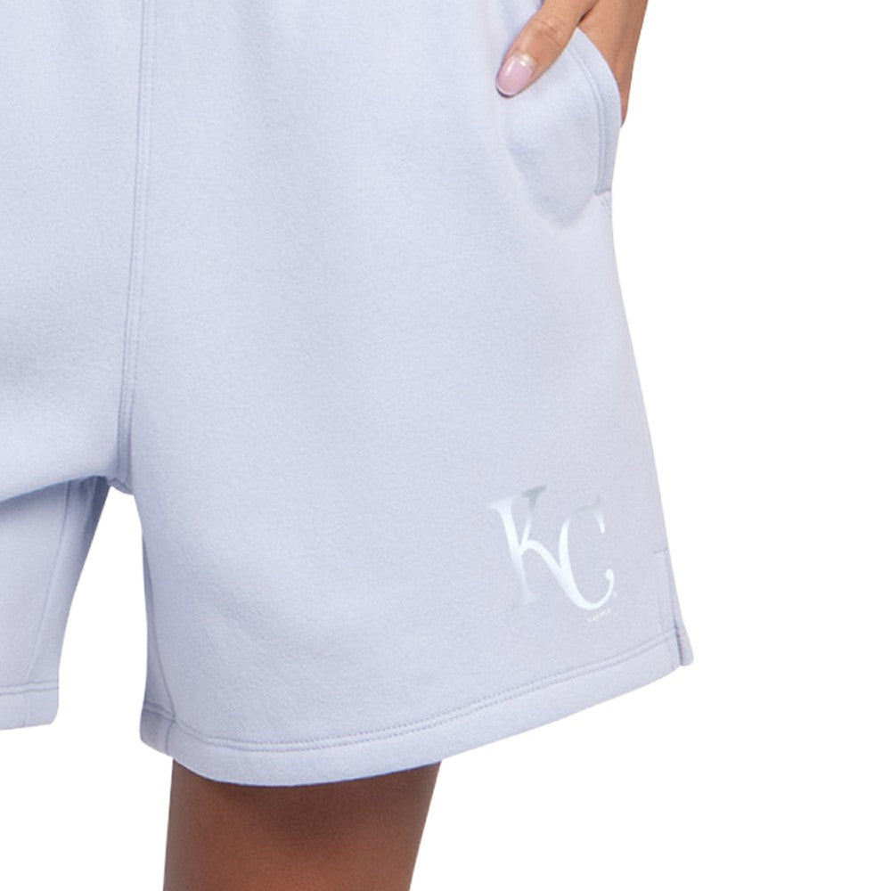Kansas City Royals Starter Women's Pastel High Waisted Shorts Light Blue