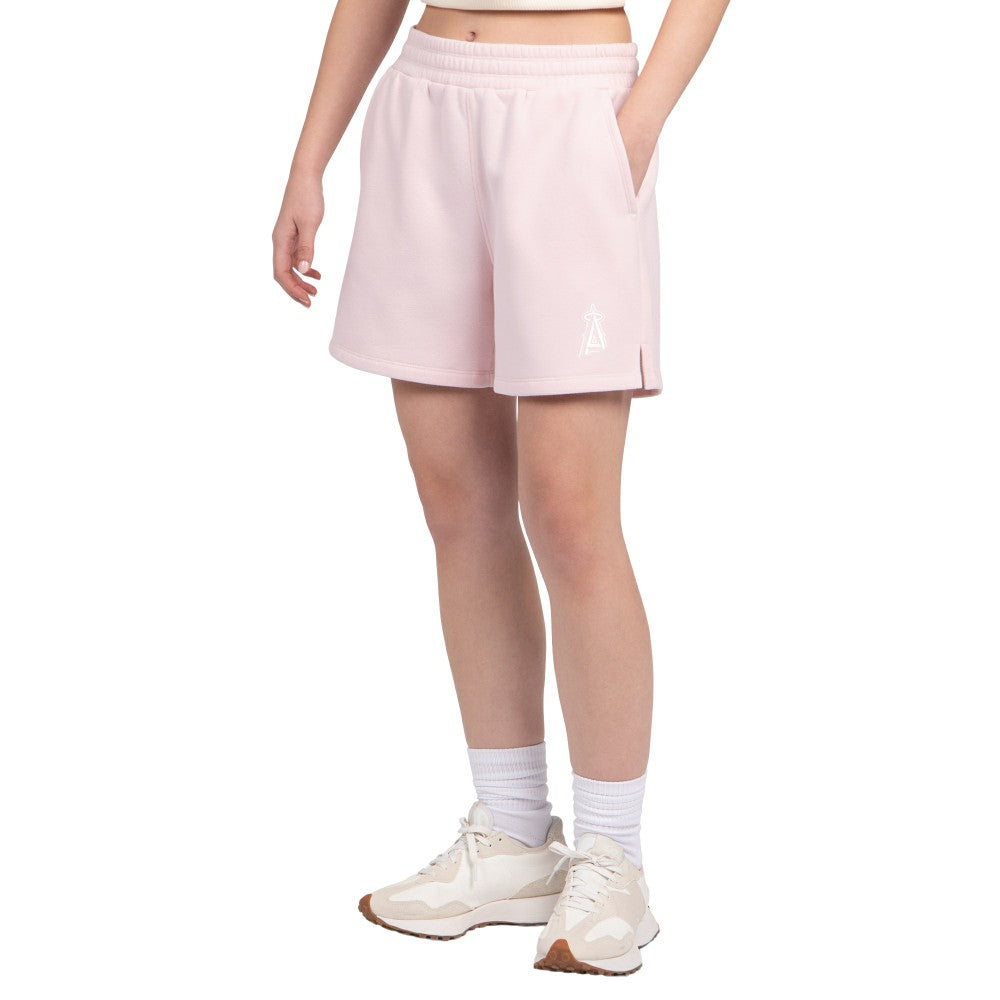Los Angeles Angels Starter Women's Pastel High Waisted Shorts Light Pink