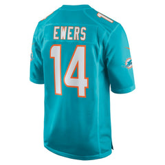 Quinn Ewers Miami Dolphins Team Game Jersey - Aqua