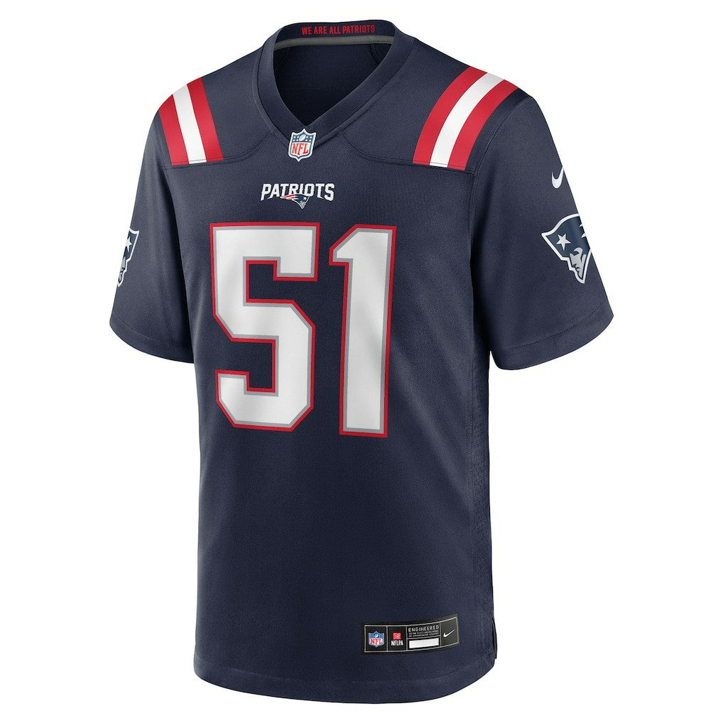 Jack Gibbens New England Patriots Team Game Jersey - Navy