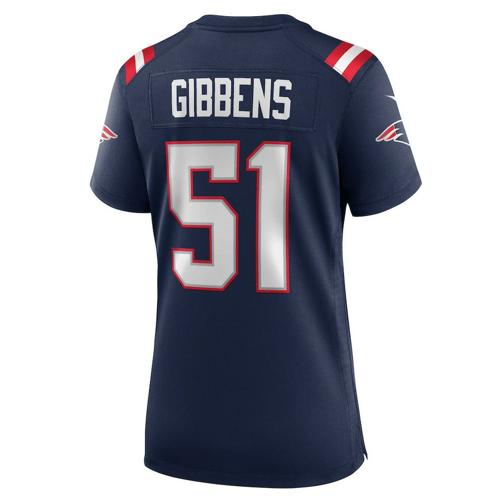 Jack Gibbens New England Patriots Women's Team Game Jersey - Navy
