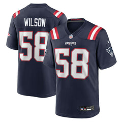 Jared Wilson New England Patriots Team Game Jersey - Navy