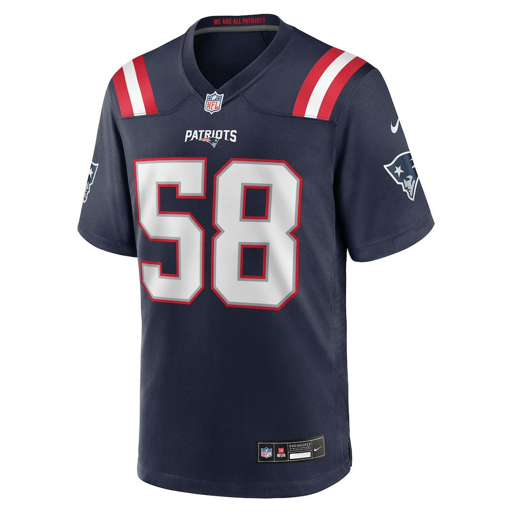 Jared Wilson New England Patriots Team Game Jersey - Navy