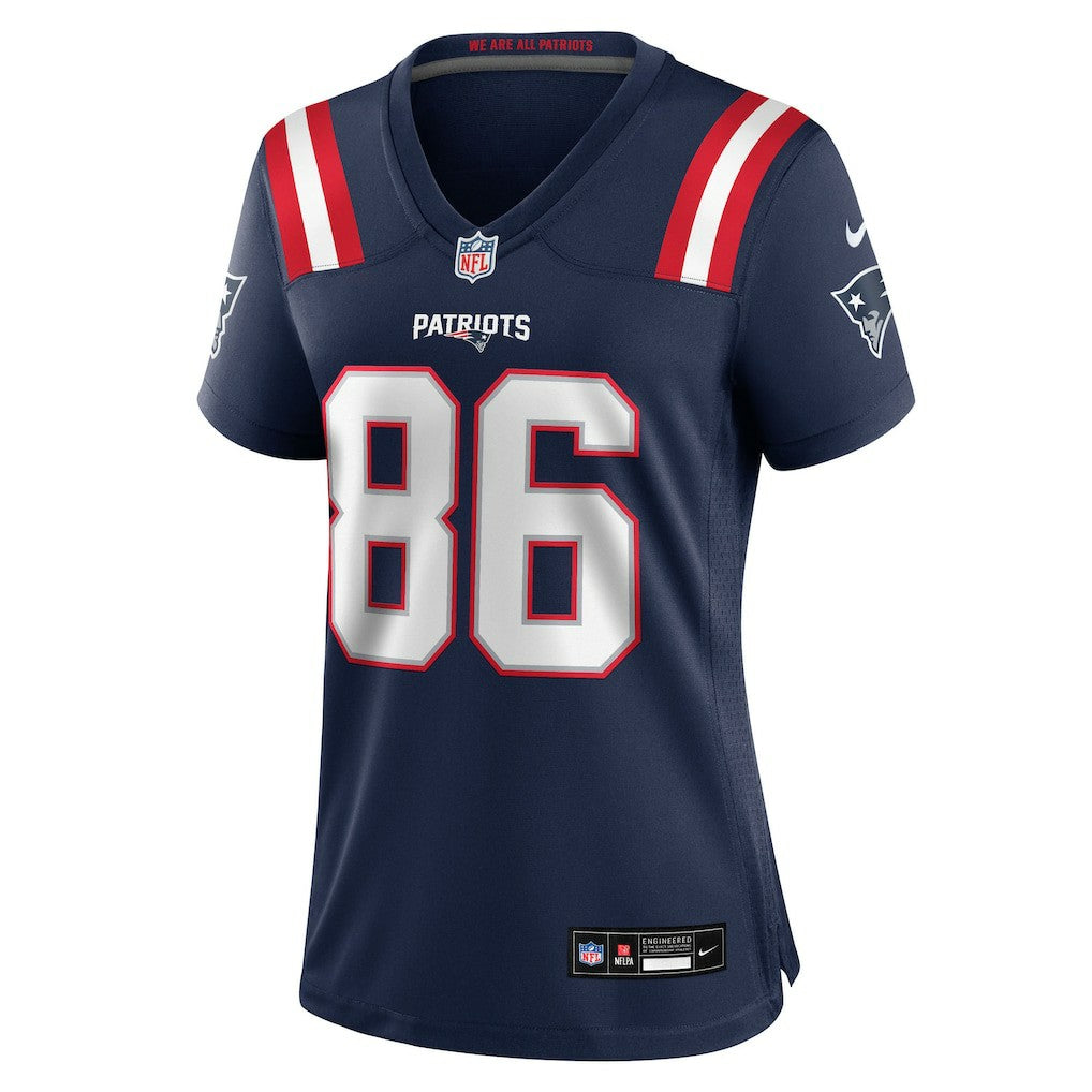 Efton Chism III New England Patriots Women's Team Game Jersey - Navy