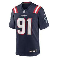 Elijah Ponder New England Patriots Team Game Jersey - Navy
