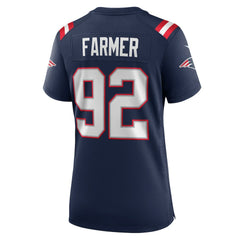 Joshua Farmer New England Patriots Women's Team Game Jersey - Navy
