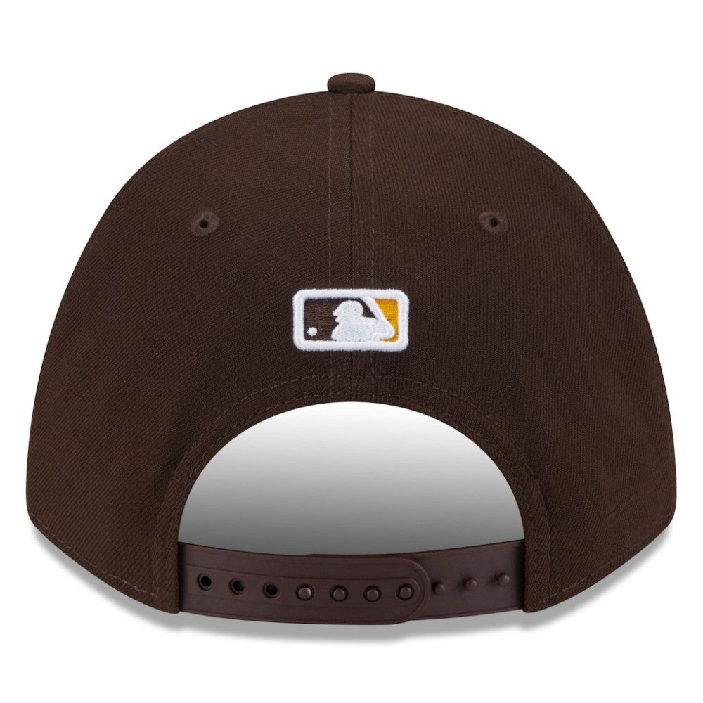 San Diego Padres 2025 MLB Postseason Side Patch 9FORTY Adjustable Hat Brown | New Era
