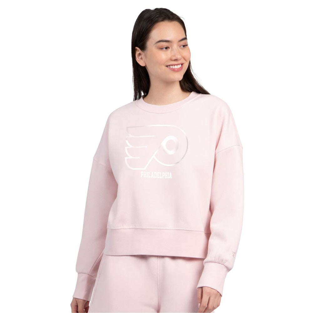 Philadelphia Flyers Starter Women's Boxy Cropped Sweatshirt Pink