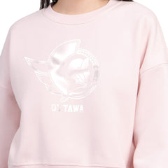 Ottawa Senators Starter Women's Boxy Cropped Sweatshirt Pink