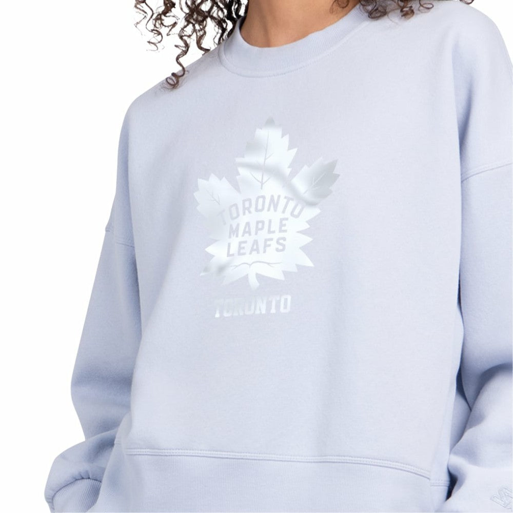 Toronto Maple Leafs Starter Women's Boxy Cropped Sweatshirt Blue