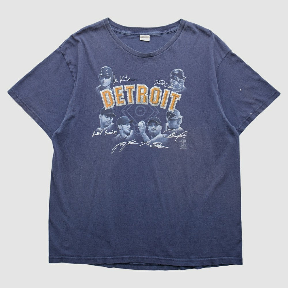 Detroit Tigers 2000s T-Shirt Blue Vintage