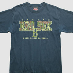 Boston Red Sox Stitches 2005 T-Shirt Navy Vintage
