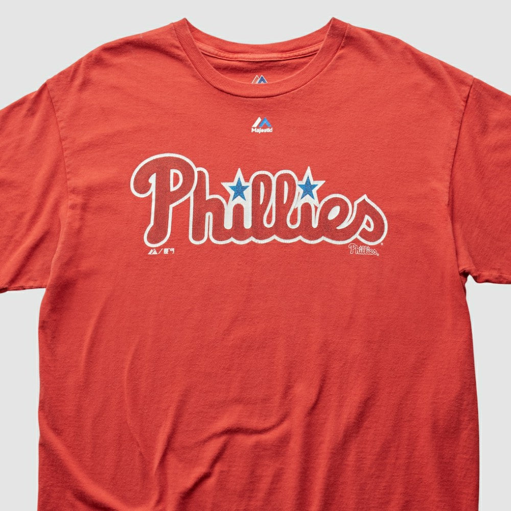 Philadelphia Phillies Majestic 2013 T-Shirt Red Vintage