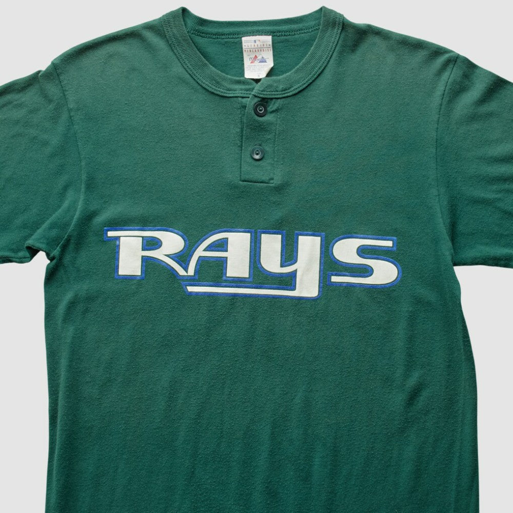 Tampa Bay Rays Majestic 90s T-Shirt Green Vintage