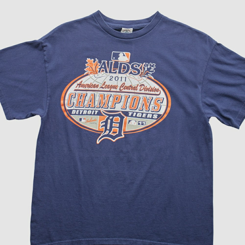Detroit Tigers 2011 T-Shirt Blue Vintage